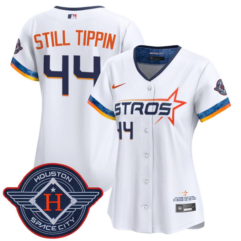 Women Houston Astros 44 Still Tippin white 2025 City Connect Vapor Limited Stitched Jersey
